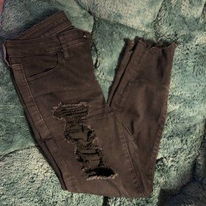 American Eagle- Next Level Black Stretch Skinny Jeans